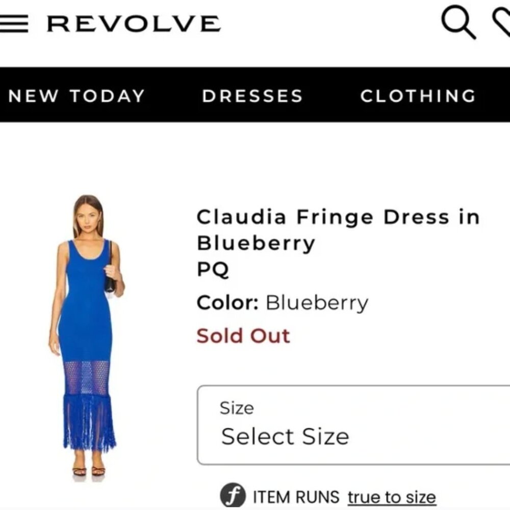 PQ Swim Cobalt Blue Fringe Maxi Dress - Picture 11 of 11